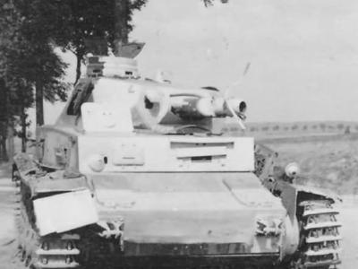 Panzer IV knocked out