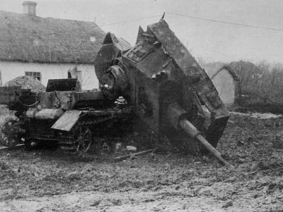 Panzer IV suffered an internal explosion 1944
