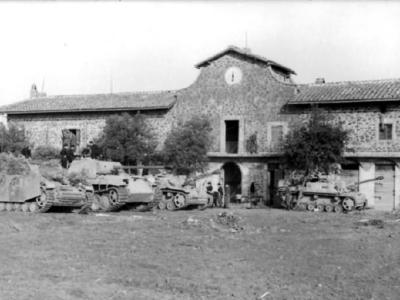 Italy German tanks in field 2
