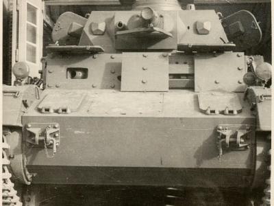German WWII tank Panzer IV Ausf. D frontal view