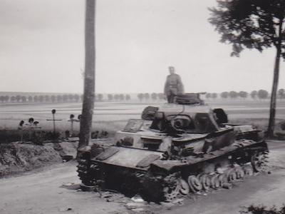 burned out Panzer IV France 1940