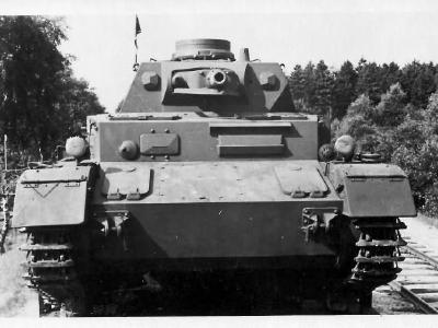 Panzer IV ausf C tank of the 65 Panzer Regiment