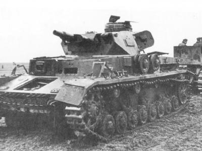 Destroyed Panzer IV ausf E Eastern front