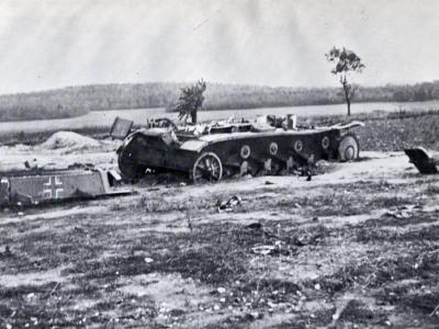knocked out Panzer II 6