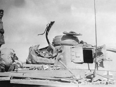 Afrika Korps Damaged Panzer III Lang of the Afrika Korps