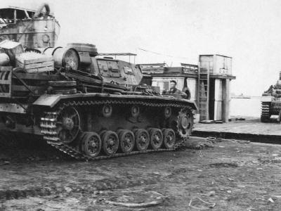German medium tank Panzer III 324 DAK