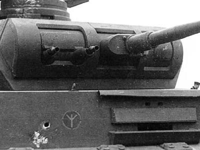 Panzer III tank front view