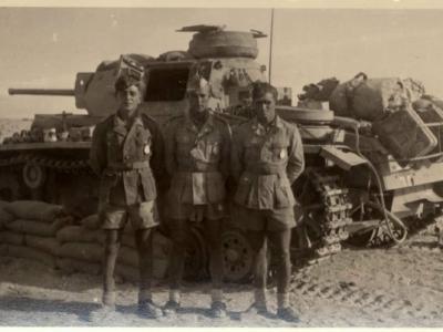 Panzer III and crew – Afrika Korps photo