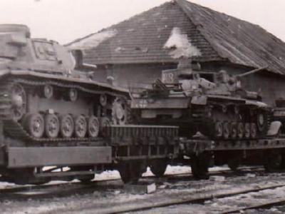 Panzer III Tanks rail transport