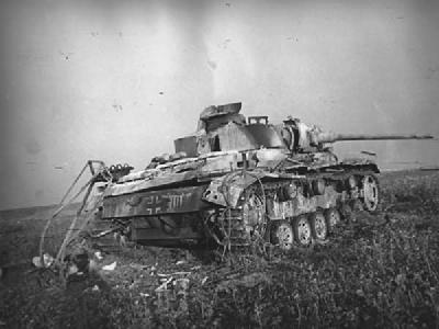 Panzer III tank Destroyed 55