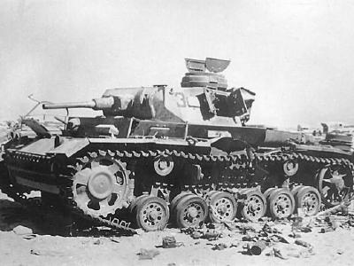 Panzer III tank Destroyed 83