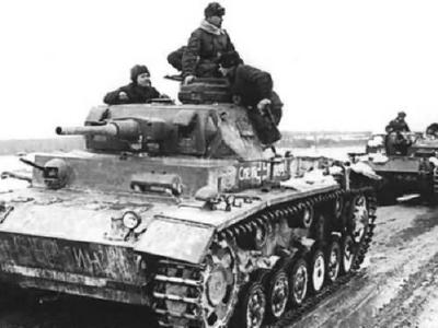 Soviet Panzer III tank captured