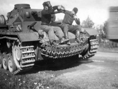 Panzer III tank of the 2nd Panzer Division