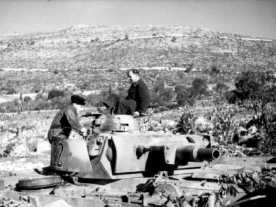 Panzer III Ausf N 122 dug in