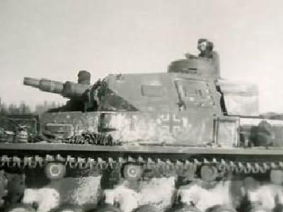 Panzer IV tank Winter
