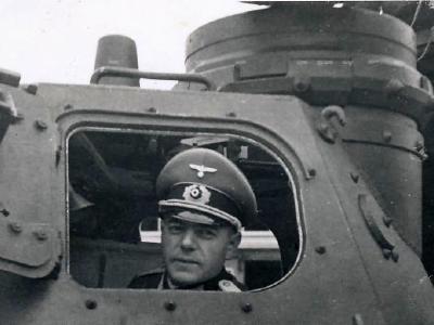 Detail of the turret of Panzer IV