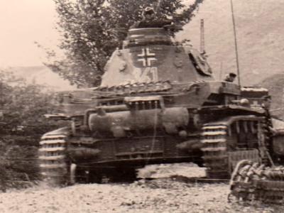Rear of the Panzer IV 341, Spring 1940