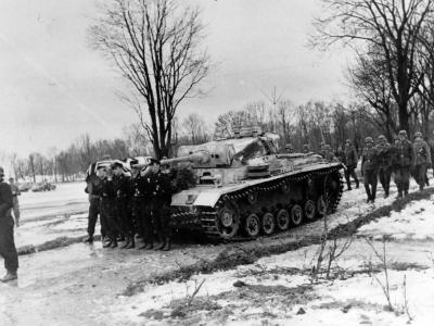 Befehlspanzer III 1944 Generalmajor Schulz funeral