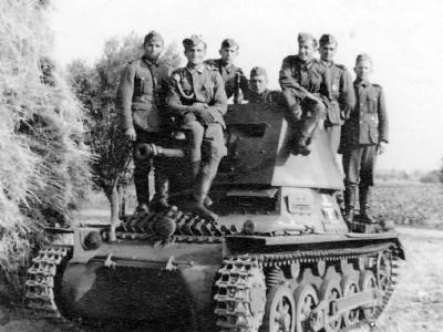 Panzerjager I and Wehrmacht troops