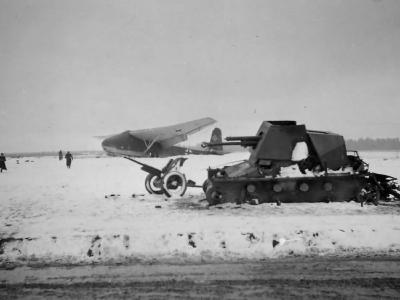 Panzerjager I wreckage and Pak 36 Me321