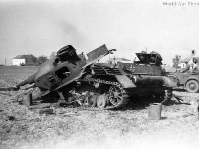 Destroyed Panzer IV France