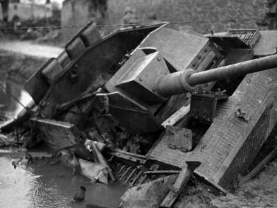 Destroyed StuG 40 Western Front