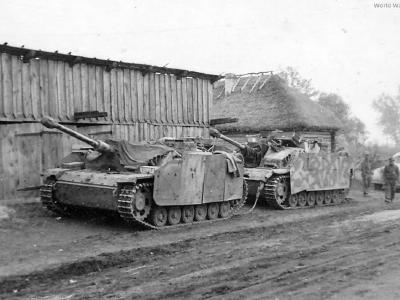 StuG Ausf G towing other Sturmgeschutz