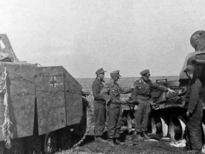 StuG Ausf G and destroyed T-34