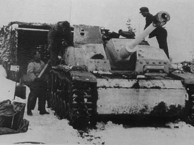 StuG 40 winter camo