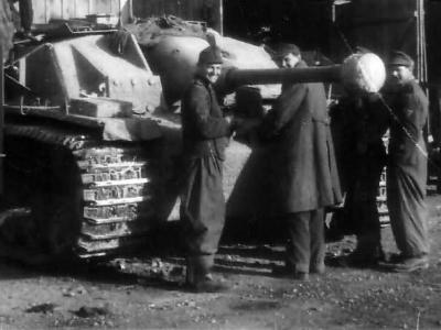StuG 40 with Saukopfblende 1944 45 Slovakia