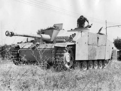 Captured StuG 40 Ausf G in Italy