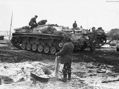 StuGs III with Winterketten