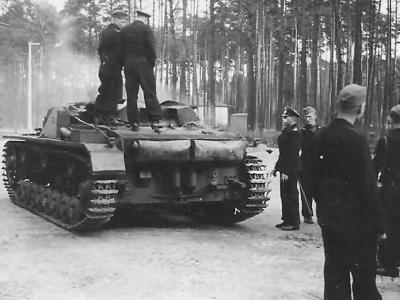 Prototype StuG III on Panzer III B chassis