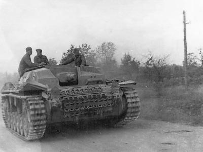 StuG III on road