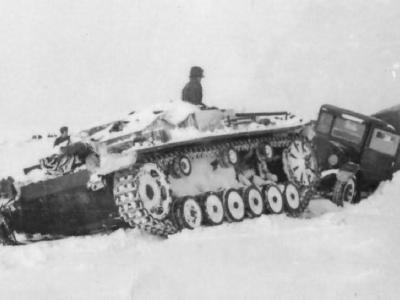 German StuG III winter