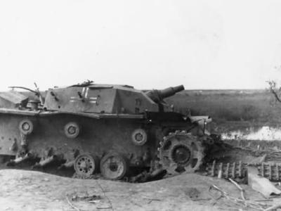 Destroyed early StuG III