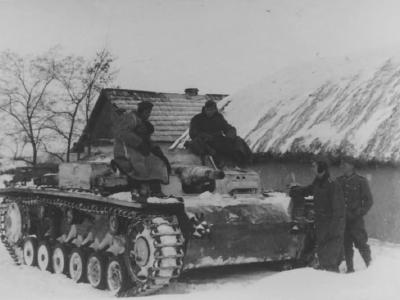 Sturmgeschutz III in winter
