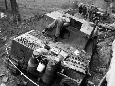 Sturmtiger 250327 of the Sturm-Mörser-Batterie 1001, Oberembt Germany 1945