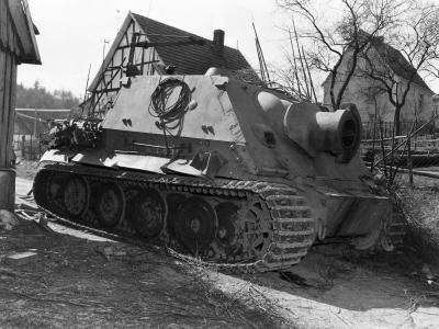 Captured Sturmtiger from Sturm-Mörser-Batterie 1001 at Drolshagen April 1945