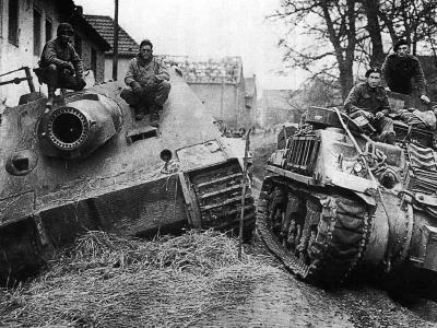 Sturmtiger and British M32B2 Oberembt Germany 1945