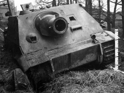 Captured Sturmtiger 250327 at Oberembt Germany 1945