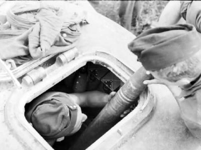 Panzer VI Tiger I during Operation Citadel – loading ammo