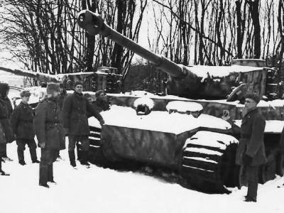 Tiger S51 of 13th (schwere) Company/1st SS Panzer Regiment, 1st SS Panzer Division Leibstandarte SS Adolf Hitler captured by Russians