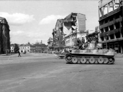 Tiger I tank code S21 of Schwere Panzerkompanie SS-Panzer Regiment 2 Das Reich Charkow
