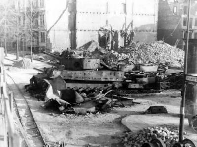 Destroyed Tiger of Panzer Division Müncheberg – Altonaer Strasse Berlin 1945