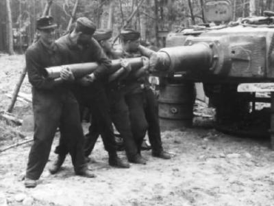 Tiger with zimmerit coating