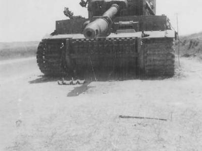 Tiger I number 121 of Schwere Panzer Abteilung 504 Afrika Korps DAK Tunisia