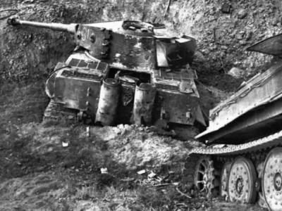Tiger I with zimmerit number 312, of schwere Panzerabteilung 504, Pian delle Pieve Italy
