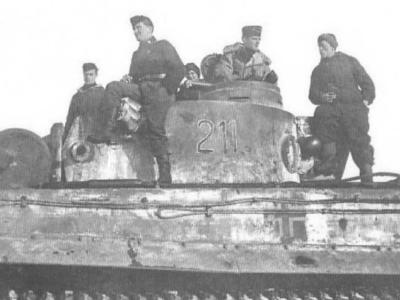 Tiger tank number 211 (2nd Company, 1st Platoon, 1st vehicle) of the Schwere Panzer Abteilung 503. Narva 1944