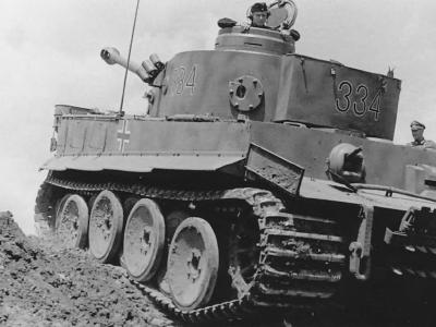 Panzerkampfwagen VI Tiger of Schwere Panzer-Abteilung 503, tank number 334, in field trials